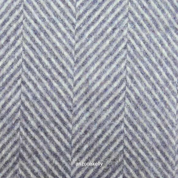 NWT Moon Merino Wool Herringbone Throw Blanket Purple Clover - Picture 9 of 15